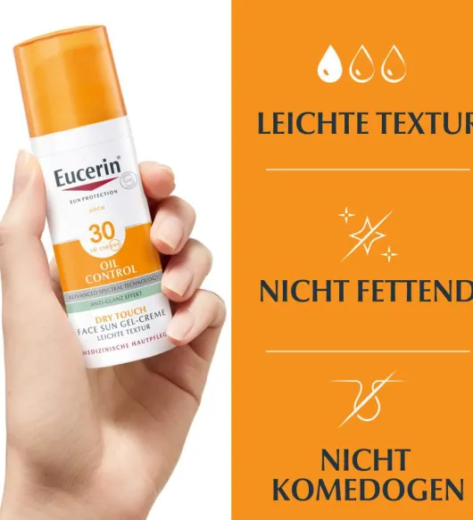 Eucerin Sun Oil Control Face LSF 30 50 ml Gel-Creme