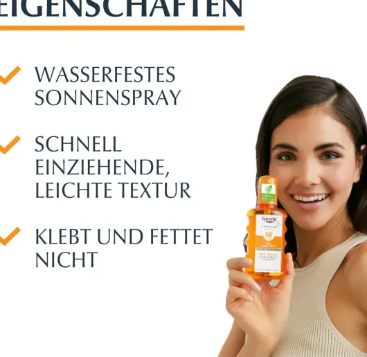 Eucerin Sun Oil Control Transparent LSF 50+ 200 ml Spray