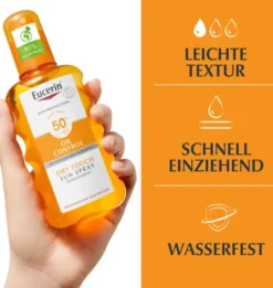 Eucerin Sun Oil Control Transparent LSF 50+ 200 ml Spray