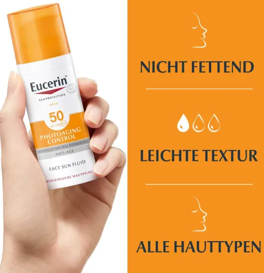 Eucerin Sun Photoaging Control Face Fluid LSF50 50 ml