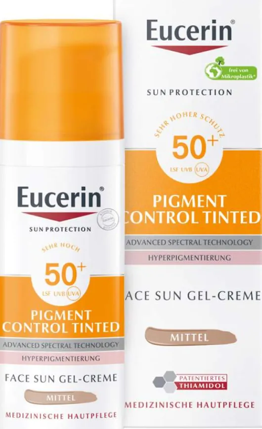 Eucerin Sun Pigment Control Face Fluid Getönt (Mittel) LSF 50+ 50 ml
