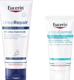 Eucerin UreaRepair Fußcreme 10% 100 ml + gratis AtopiControl Hydro-Lotion 20 ml