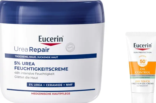 Eucerin UreaRepair PLUS Körpercreme 5% 450 ml + gratis Eucerin Sun Gel-Creme Oil Control 20 ml