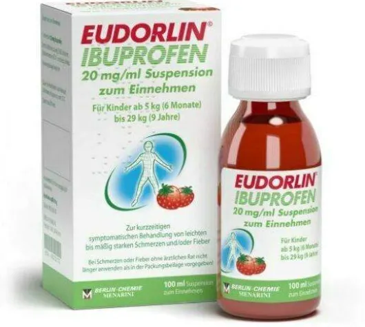 Eudorlin Ibuprofen 20 mg je ml 100 ml Suspension