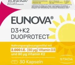 Eunova Duoprotect D3 + K2 2000 I.E. 30 Kapseln