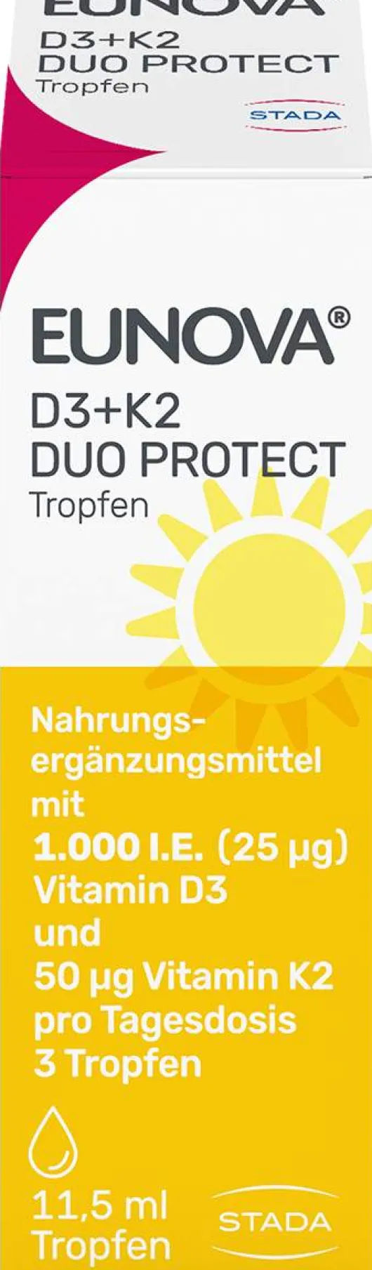 Eunova DuoProtect D3 + K2 1000 I.E. 11,5 ml Tropfen