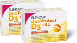 Eunova DuoProtect D3 + K2 4000 I.E. 2 x 90 Kapseln