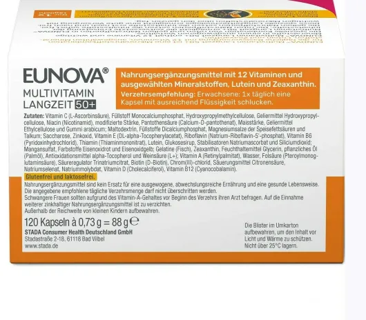 Eunova Langzeit 50+ Kapseln 120 Stück