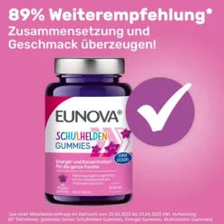Eunova Schulhelden Gummies 60 Bonbons