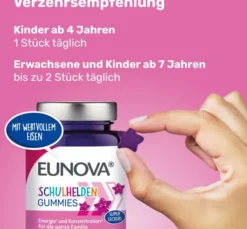 Eunova Schulhelden Gummies 60 Bonbons