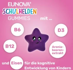 Eunova Schulhelden Gummies 60 Bonbons