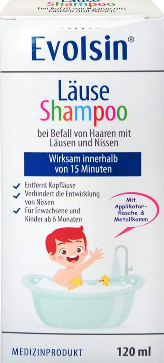 Evolsin Läuseshampoo Mit Läusekamm 120 ml