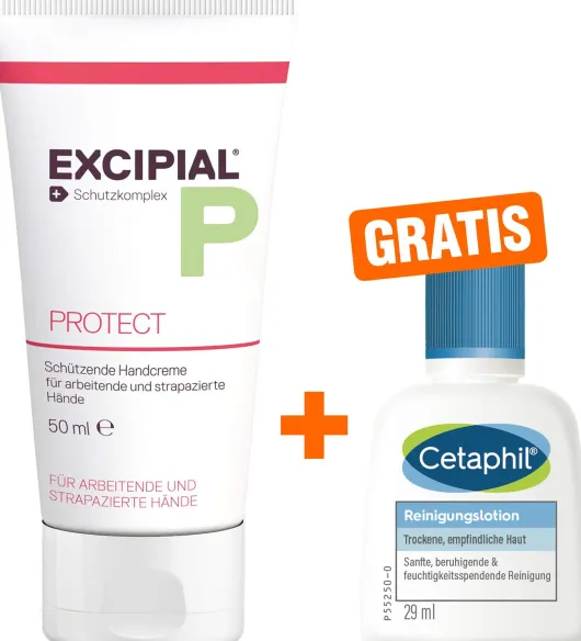 Excipial Protect Creme 50 ml + gratis Cetaphil Reinigungslotion 29 ml