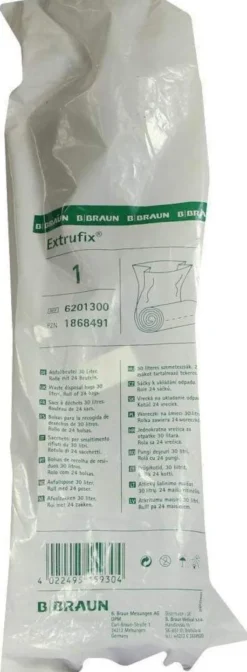 Extrufix Abfallbeutel Pe 50x65 cm 30 L Grau