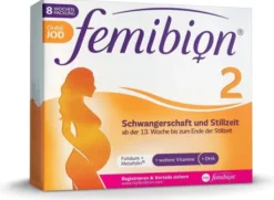 Femibion 2 Schwangerschaft ohne Jod 2 x 60 Tabletten und Kapseln Kombipackung