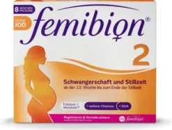 Femibion 2 Schwangerschaft ohne Jod 2 x 60 Tabletten und Kapseln Kombipackung