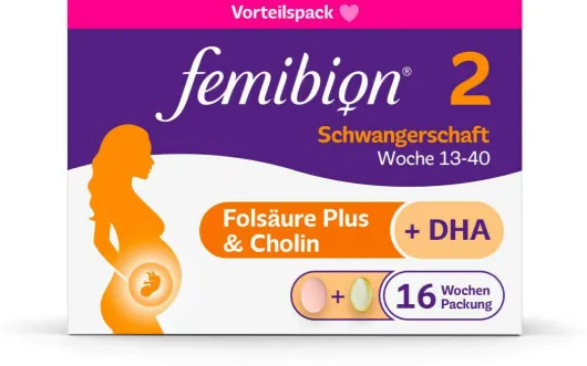 Femibion 2 Schwangerschaft 112 Tabletten und 112 Kapseln Kombipackung