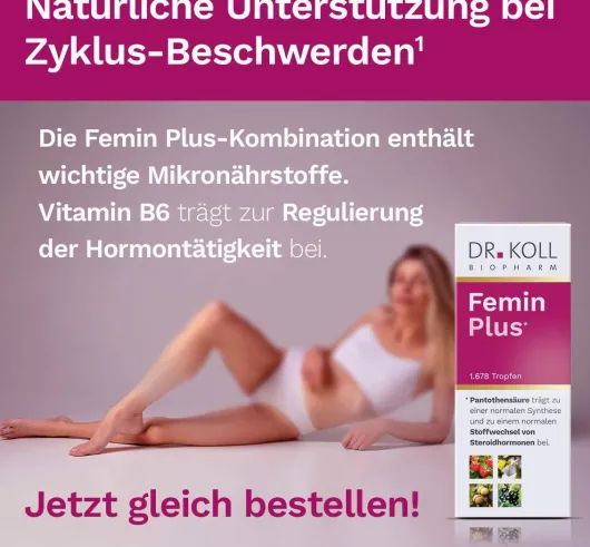 Femin Plus Dr.Koll Gemmo Komplex Himbeer Vitamin B 50 ml Tropfen
