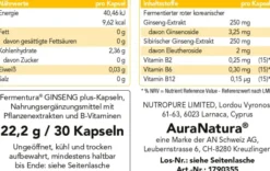 Fermentura Ginseng Plus 30 Kapseln