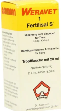 Fertilisal S1 Tropfen Für Hunde, Katzen, Heim - und Zootiere 20...