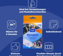 Figo Wärmegürtel 8 H Selbstklebend 8 Stück