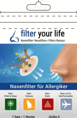 Filter Your Life Nasenfilter Für Allergiker Gr.S 7