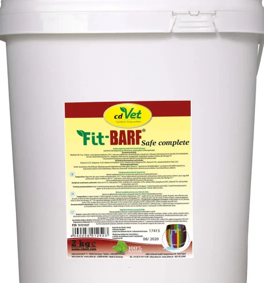 Fit Barf Safe Complete Pulver F.Hunde Katzen 2 KG