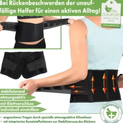 Flexitek Aktiv Rückenbandage mit Klettverschluss Universalgröße