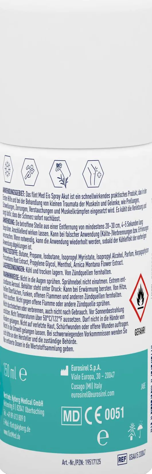 Flint Med Eis Spray Akut 150 ml