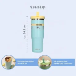Flip-Becherglas Blau 800 ml