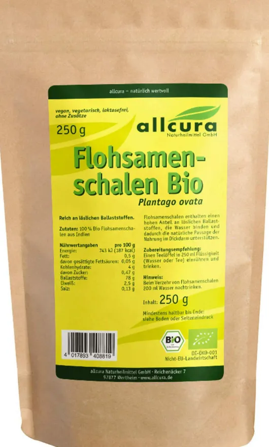 Flohsamenschalen Bio 250 G