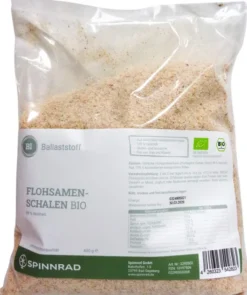 Flohsamenschalen Bio 99% Reinheit 400 G