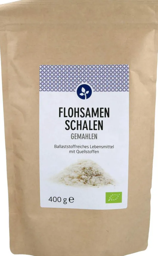 Flohsamenschalen Gemahlen Bio Pulver 400 G