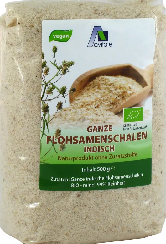 Flohsamenschalen indisch Bio 500 g