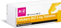 Folsäure AbZ 5 mg 100 Tabletten