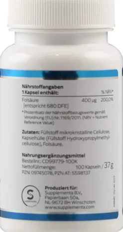 Folsäure Kapseln