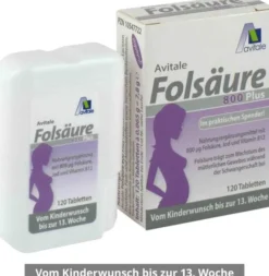 Folsäure 800 Plus B12 + Jod 120 Tabletten