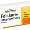 Folsäure-ratiopharm 5 mg 100 Tabletten
