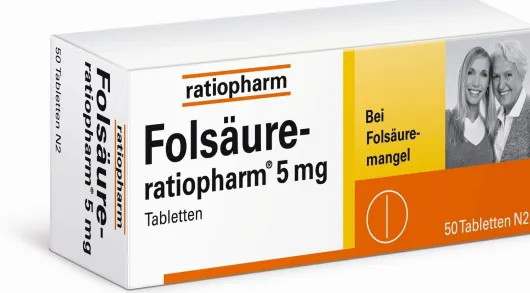 Folsäure-ratiopharm 5 mg 50 Tabletten