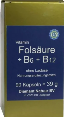 Folsäure und B6 und B12 Ohne Lactose Kapseln
