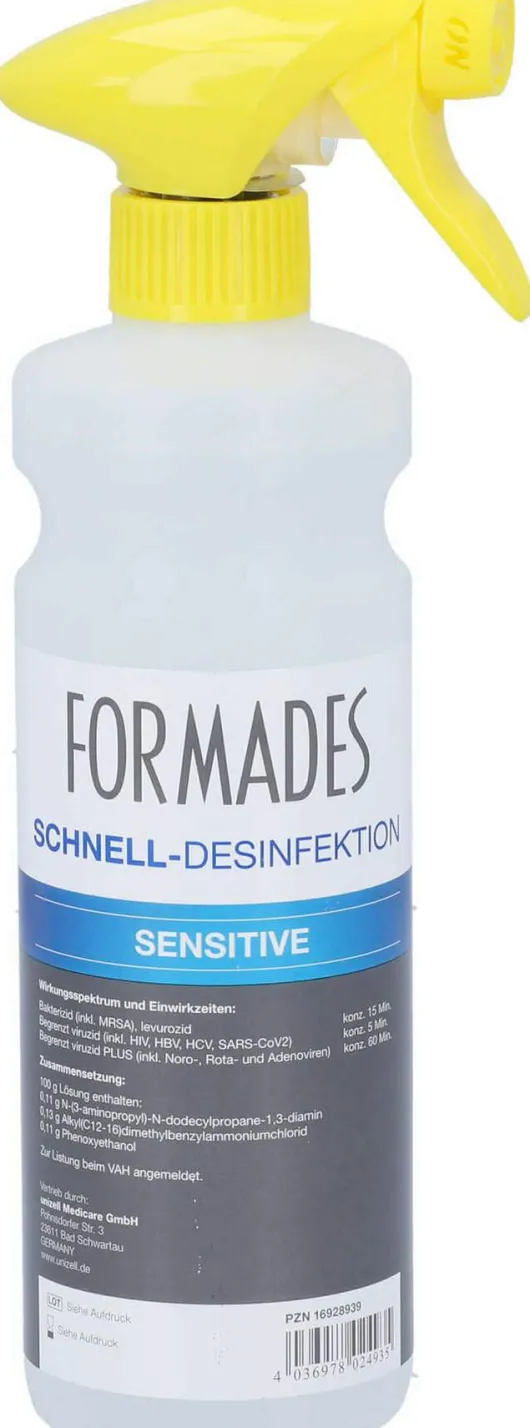 Formades Schnelldesinfektion Sensitive 500 ml Sprühflasche