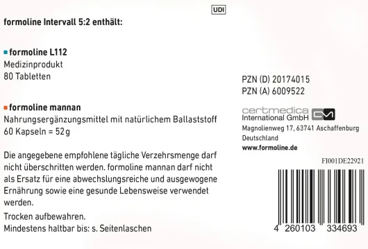 Formoline Intervall 5:2 Kombipackung 1 Stück