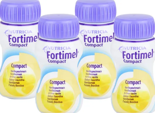 Fortimel Compact 2.4 Vanillegeschmack 8x4x125 ml Flüssigkeit