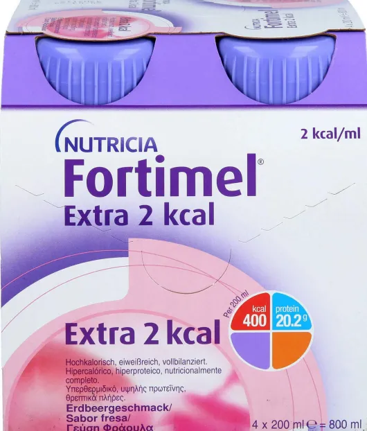 Fortimel Extra 2 Kcal Erdbeergeschmack 4x200ml