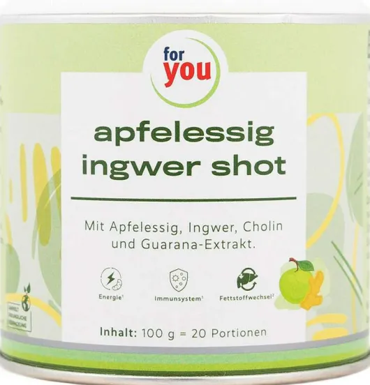 For You Apfelessig Ingwer Shot 100 G
