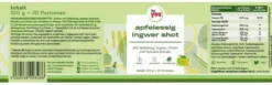 For You Apfelessig Ingwer Shot 100 G