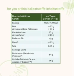 For You Präbio Ballaststoffe Pulver 420 G