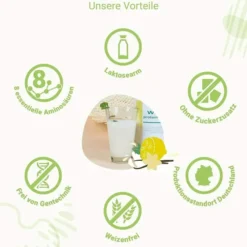 For You Whey Protein Isolate Vanille - Zitronenquark 600 G