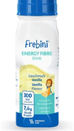 Frebini Energy Fibre Vanille Trinkflasche 6x4x200 ml Flüssigkeit