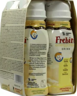 Frebini Energy Fibre Vanille Trinkflasche 4x200 ml Flüssigkeit